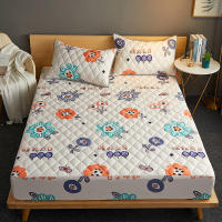 Sábana Impermeable Con Cinturones Elásticos Tamaño Queen/King Color Sólido Protector De Matrícula Para Cama Doble - details 20