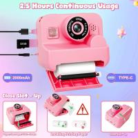 Cámara de Fotos Instantáneas - Doble Cámara Fotos Infantil con Papel de Impresión y Tarjeta SD de 32G, Regalo para Niños de 3 a 14 años - details 0
