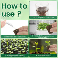50/100Pcs Esponjas De Crecimiento De Semillas Reemplazo Para Raíces Esponjas De Cultivo Hidroponico Para Plantas Germinantes En Jardín - details 2