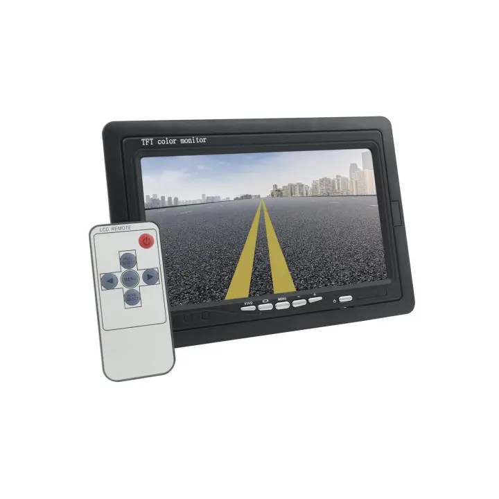 Monitor LCD de la tienda de Mediawave 7 pulgadas 2 entradas RCA DVD vigilancia - 1