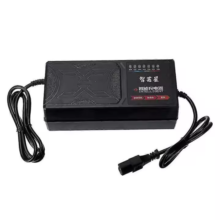 72v 50Ah Cargador de vehículo eléctrico 7 Pantalla de luz Pantalla de potencia Protección de fuga de corriente/Pl completo - 1