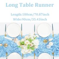 1pc Telar De Queso En Estilo Paisajístico Para Mesa Tapete De Fiesta De Boda Baño De Novia Baño De Bebé Cumpleaños Material De Poliéster 100% - details 0