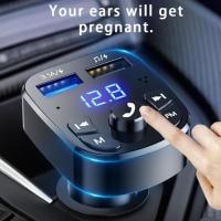 Transmisor FM Bluetooth Inalámbrico Para Coche Kit De Manos Con Cargador USB Doble 2.1A Reproductor De MP3 TF Card U Disk AUX Player - details 8
