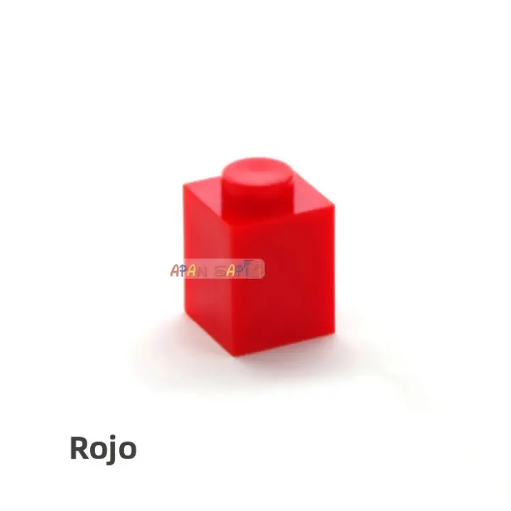 200pcs Bloques De Construcción DIY Figuras Gruesas Con Puntos 1x1 Juguetes Educativos Creativos Compatible Con Plástico 3005 Para Niños - 1