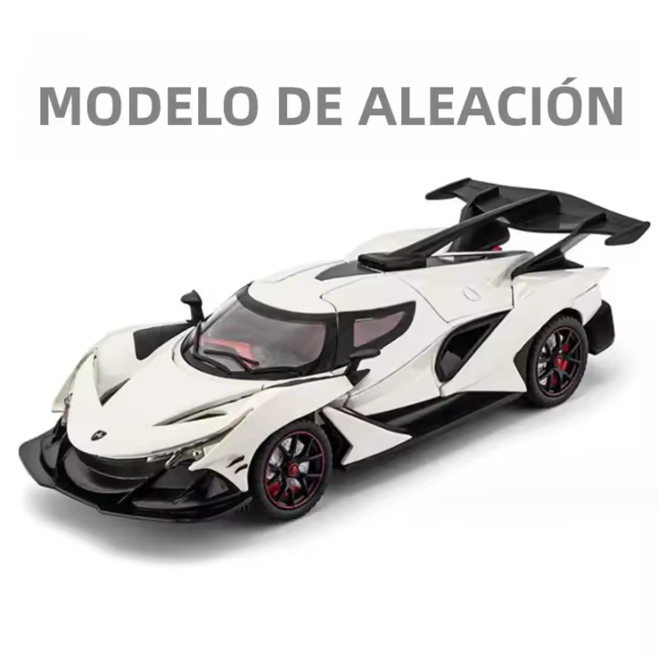 Coche De Deportes De Acción 1:24 Apollo IE Intensa Emozione Con Sonido Y Luz Modelo De Metal Para Juguete Y Regalo Para Niños - 1
