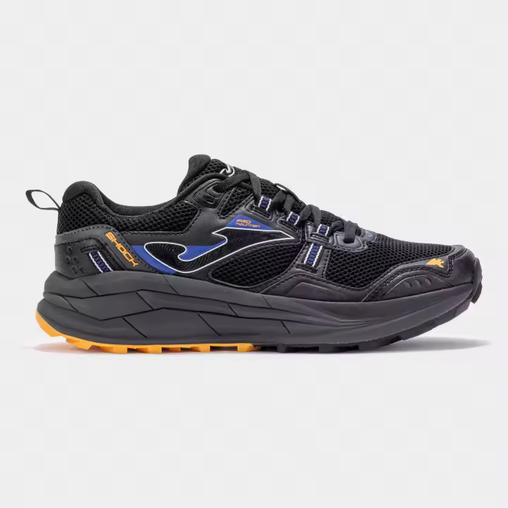Zapatilla Trekking Hombre Joma Shock 2501 Negro Amarillo Confortable - 1