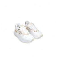 HLuna Zapatillas de cuña para vestir en blanco y negro con detalles de brillo tipo de cierre de cordones C770 - details 6
