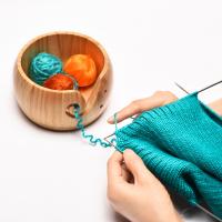 Bolsa De Almacenamiento Para Tejido En Madera Y Lana Organizador De Herramientas De Tejer Y Tejer Bolsa De Almacenamiento Para Yarn - details 5