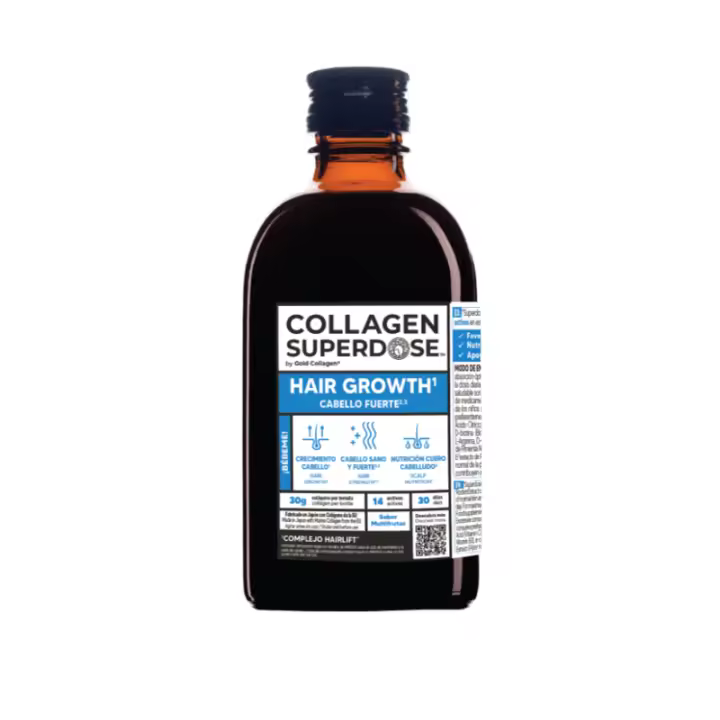 Collagen Superdose by Gold Collagen Hair Growth Cabello fuerte 300ml - 1