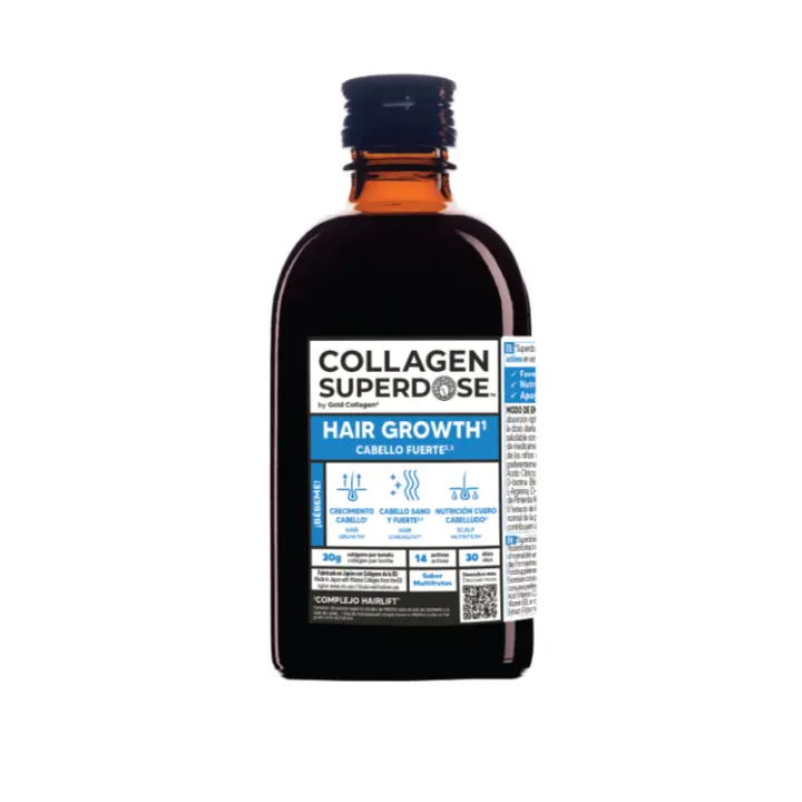 Collagen Superdose by Gold Collagen Hair Growth Cabello fuerte 300ml - 1