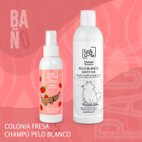 PACK CUIDADO BAÑO LOTI LOTA, para perro, colonia fresa + champú pelo blanco - details 0