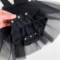 Bailarina Romper Para Bebés Niñas 0-2 Años Vestido De Malla Con Gran Lazo Traje De Baile Princesa Estilo Activo Ropa De Verano - details 3