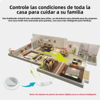 Sensor De Temperatura Y Humedad Moes Con Pantalla LCD Control Remoto ZigBee Hub Gateway Tuya Smart Para El Hogar Inteligente - details 8