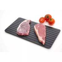Placa De Descongelación Rápida De Aleación De Aluminio Para Carne Pescado Fruta Herramientas De Cocina Del Hogar Forma Rectangular - details 1