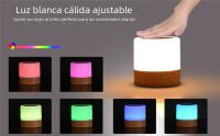 Lámpara Nocturna Remotamente Controlada De 13 Colores Recargable Por USB Luz De Mesa Portátil Para Cama Dimmable Para Bebés Y Niños - details 0