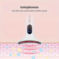 Dispositivo de belleza con terapia de fotones LED para masaje de cuello y cara: máquina de alta frecuencia sin perfume con tratamiento de luz de 3 colores, batería de litio recargable por USB, portátil para horas extras de trabajo y viajes de negocios - details 8