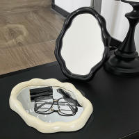Espejo Compacto de Lujo - Decorativo Vanidad con Base, Estilo Minimalista para Estudiantes y Hogar 1pcs - details 15