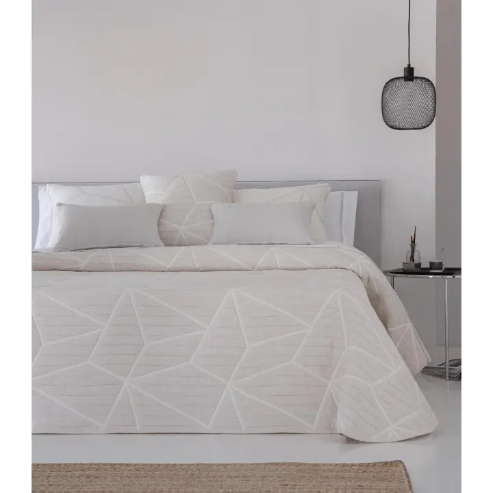 JVR - COLCHA TIPO 10 modelo LINE - Tejido Jacquard Pique - Fabricado en España - Cama 90/105/135/150/160/180 - 1