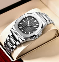 Reloj De Lujo LIGE Para Hombre 2025 Reloj De Pulsera De Acero Inoxidable Resistente Al Agua Con Luminosidad Y Fecha Cuadrado De Cuarzo - details 9