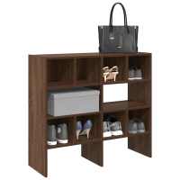 vidaXL Zapateros 2 uds apilables 89,5x30x40 cm en color Roble Sonoma/Gris hormigón/Marrón roble y más - details 2
