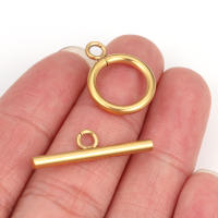 5 Sets De Hebjes De Acero Inoxidable Para Joyería DIY Cerraduras De Toggle Conector Para Collares Y Pulseras Accesorios De Manualidades - details 2