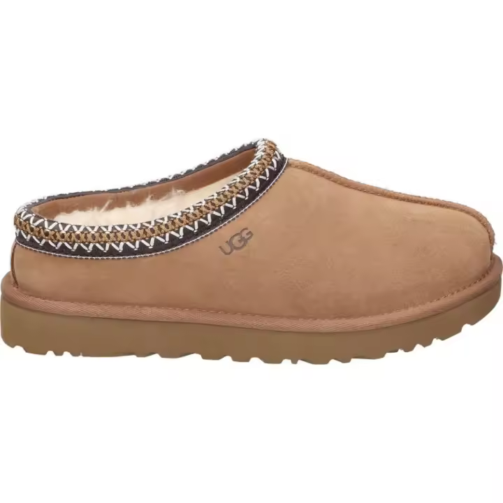 UGG | Zuecos Planos UGG Tasman para Moda Joven – Zapatos Destalonados en Color Chesnut – Zuecos Marrones sin Cierre – Slip on – Tendencia – Moda – Con Borreguito – Cómodas y de Alta Calidad - 1