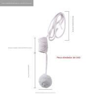 Juguete para Gato color gris y rosa con blanco para colgarlo con cascada hasta 2mts - details 1