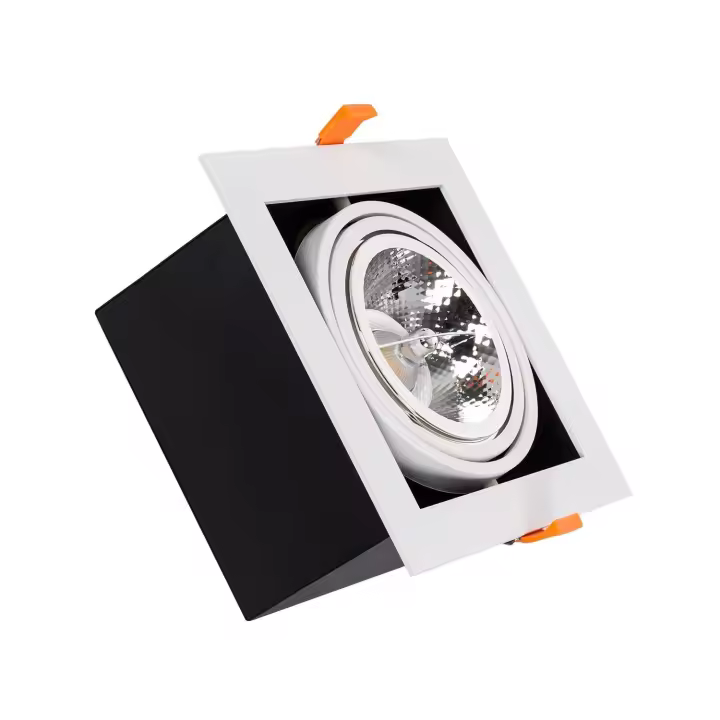 Ledkia Foco Downlight LED 15W Kardan AR111 Corte 165x165 mm 3000K Blanco Cálido - 1