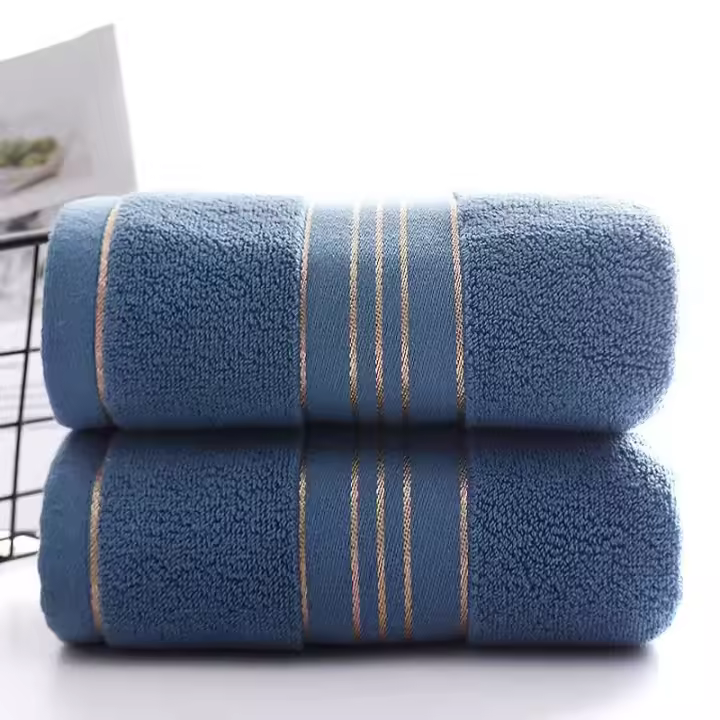 Toalla Gruesa De Algodón Puro Absorbente Y Secado Rápido Toalla Facial Suave Para Uso Doméstico Y Turístico - 1
