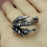 Anillo Ajustable Vintage De Uña Dragón Tibetana Para Hombres Y Mujeres Joyería Punk Estilo Motocicleta Metal Zinc Aleación - details 3