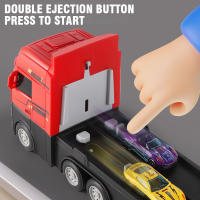 Camión De Contenedor Ejector Con Vía Plegable Coche De Ingeniería Para Niños Juguetes De Retroceso Pull Toy Regalos De Navidad Aleación De Plástico ABS Edad Recomendada 4-12 Años - details 5