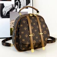 Mochila De Hombro Casual Para Mujer Con Estampado Vintage Y Correa Ajustable Bolso De Comercio Con Cierre De Cremallera - details 0