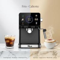 Máquina de café Espresso Digital, cafe molido y capsulas Compatibles Nespresso, cafetera 20 Bar, 1350W, Pantalla LCD, Vaporizador Acero Inoxidable, Depósito 1.5L, Don Feliz - details 1