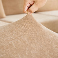 Cubierta De Sofá De Alta Elasticidad En Chenille Cubierta De Cojín Monocromo Universal Para Todas Las Estaciones Fáciles De Instalar - details 19