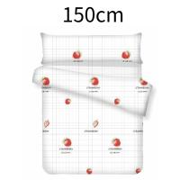 White Floral Duvet Cover Set - 105/135/150cm Nordic Style Bedding | Soft Breathable 3pc Set | Easy Care Home Decor - details 6