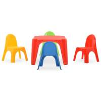 vidaXL Juego de mesa y sillas para niños PP - details 1