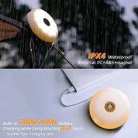 Luz De Cadena Recargable Para Camping 2 En 1 Con 8 Modos De Iluminación Luz De Cadena Portátil Para Exteriores Material ABS Fuente De Luz LED Tiempo De Iluminación 6h - details 7