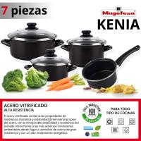 Magefesa Kenia Negra - Batería de Cocina 7 Piezas - Ahorro Energético - details 2