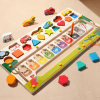 Juguete De Viaje De Madera Montessori Con Sorteo De Formas Y Conteo De Colores Y Números Para Niños De 3-6 Años Juego De Lógica Y Motricidad Finas - details 11
