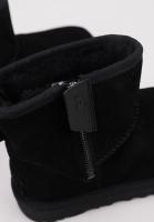 UGG Classic Mini Bailey Zip  Botines Planos Mujer Negro - details 4