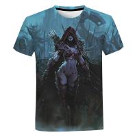 Camiseta De Moda Casual Para Hombre Y Mujer World of Warcraft 3D Printed Harajuku Oversized Tees Tops De Polyester Para El Verano - details 2