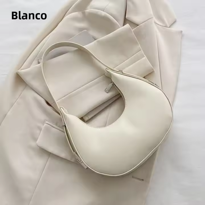Bolso De Mano De Cuero PU Moda Para Mujer Bolsa De Hombro Sencilla Y Elegante Bolsos Hobos Tendencia Bolsos De Tote - 1