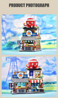Modelo De Casa De Compras Japonesa LOZ-1231 Tienda Acuática Y De Licor Para Niños Bloques De Construcción Pequeños Compatible Con Lego ABS Sin Baterías - details 15