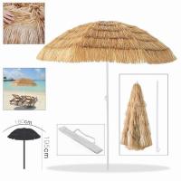 LILI HOME 🌞 Sombrilla de Playa de Paja ( Rafia Plástica )- Ø180 cm x 195 cm de Alto (Incluye Funda) 🏖️ es la opción ideal para aquellos que buscan sombra y comodidad en sus días al aire libre. Con un diseño natural y una estructura robusta, te - details 2