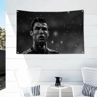 Bandera De Cristiano Ronaldo CR7 1PC Banderas Y Banderas De Polyester Para Exterior Decoración De Habitaciones Estilo Aesthetic Con Cuatro Agujeros - details 6
