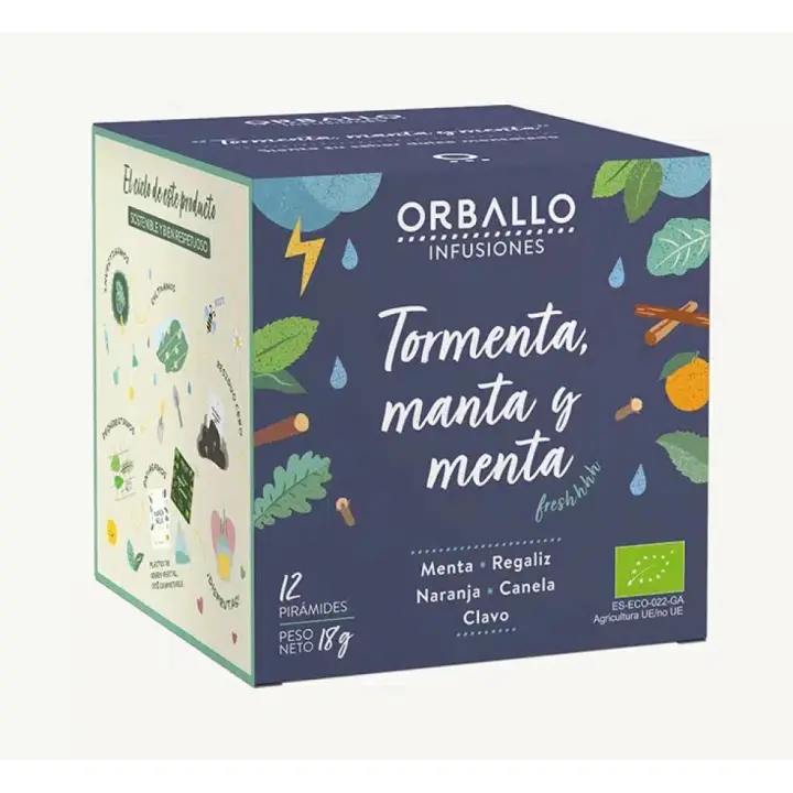 Orballo Infusión Tormenta Manta y Menta 12 filtros  ecológico - 1
