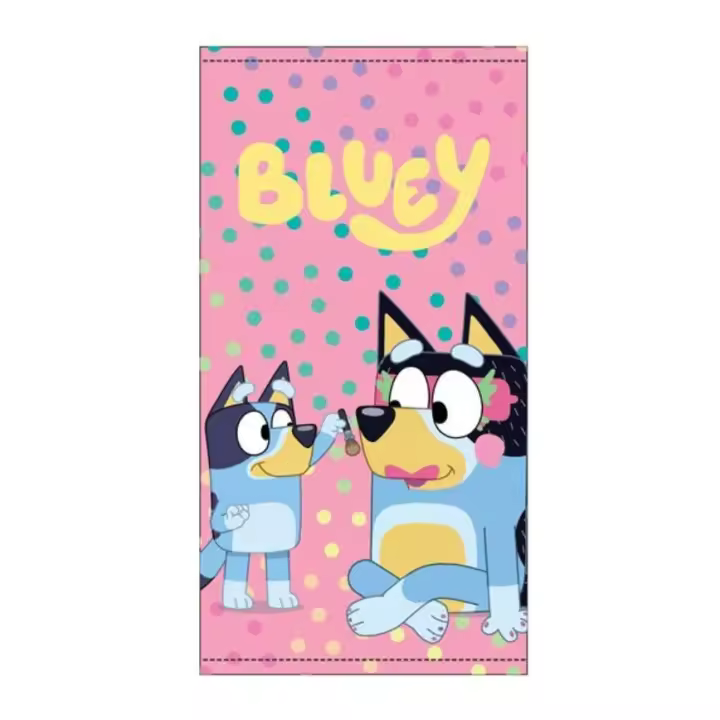 Toalla de Playa Estampada con licencia Bluey, Modelo NW1306, 70x140cm, Multicolor, Bluey - 1