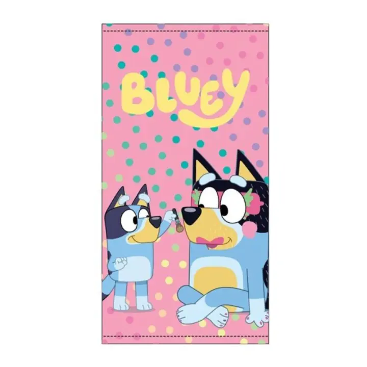 Toalla de Playa Estampada con licencia Bluey, Modelo NW1306, 70x140cm, Multicolor, Bluey - 1