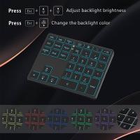 Teclado Numérico Inalámbrico Recargable JOMAA 2.4G Para iPad Laptop Con Teclado De Números Cableado Estilo Mini Capacidad De Batería Incluida - details 1