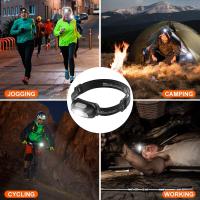 Lámpara Frontal Mini Recargable USB Con Sensor De Movimiento Corporal 5 Modos Impermeable Para Camping Y Actividades Al Aire Libre - details 6